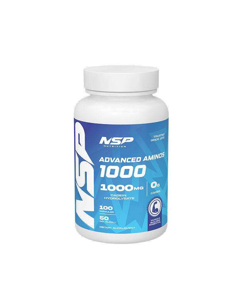 Advanced Aminos Pure Casein Hydrosolate Capsules 1000mg Supplement | NSP Nutrition