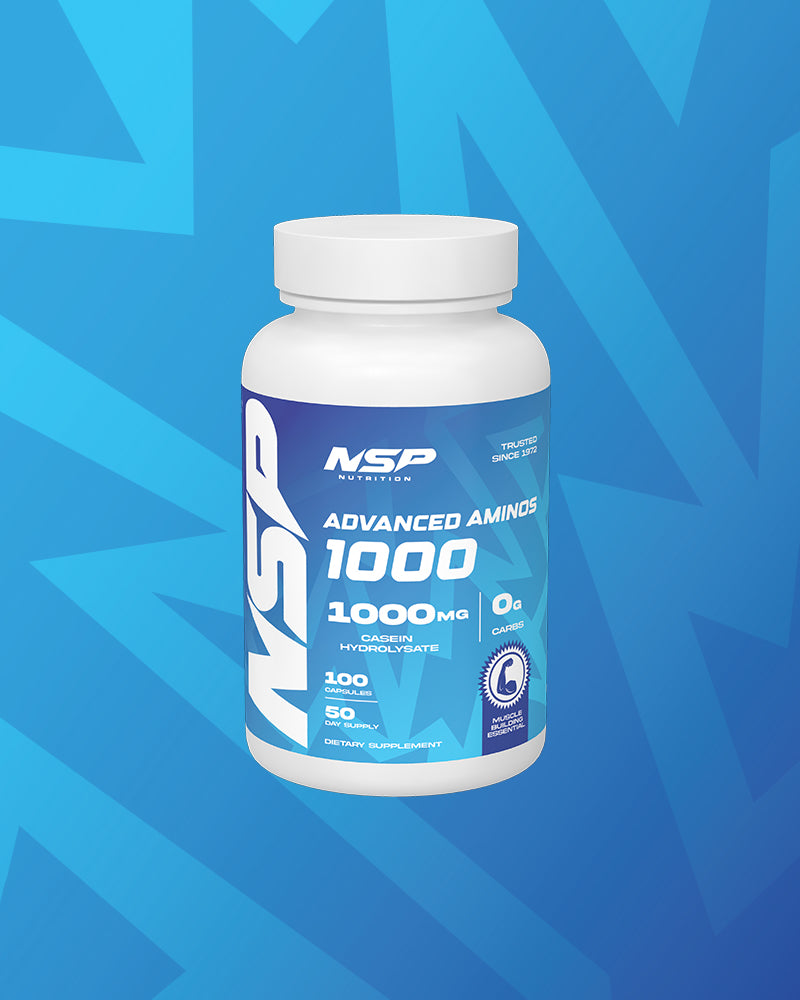 Advanced Aminos Pure Casein Hydrosolate Capsules 1000mg Supplement | NSP Nutrition