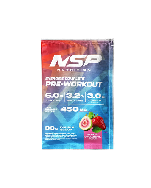 NSP Trial Size Energize Pre-Workout Strawberry Guava
